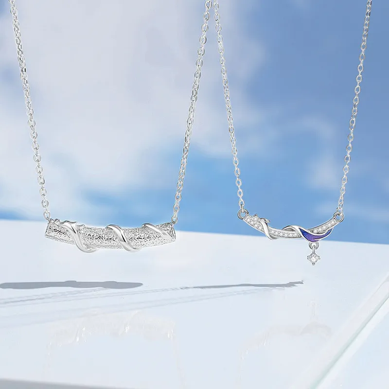 KEMLAIDA 925 Sterling Silver Necklaces Unisex-2