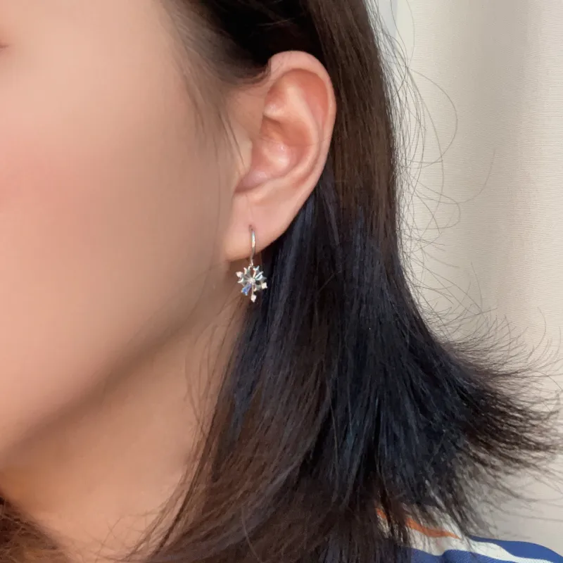 KEMLAIDA 925 Sterling Silver Earrings Women's-2
