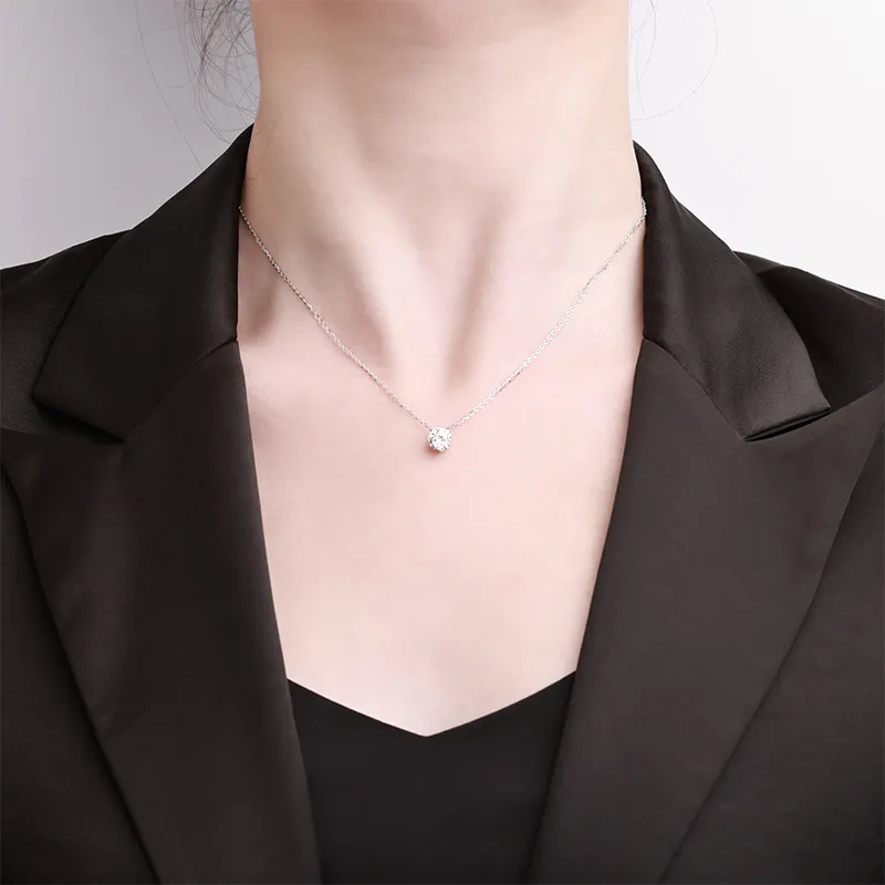 KEMLAIDA Moissanite Necklaces Women's-3