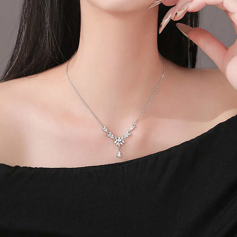 KEMLAIDA 999 Fine Silver Necklaces Women's-1