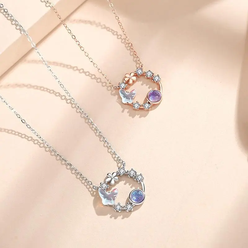 KEMLAIDA S925 Silver Women's Necklace Women's-2