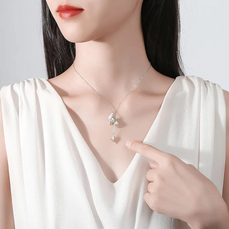 KEMLAIDA 925 Sterling Silver Necklaces Women's-1