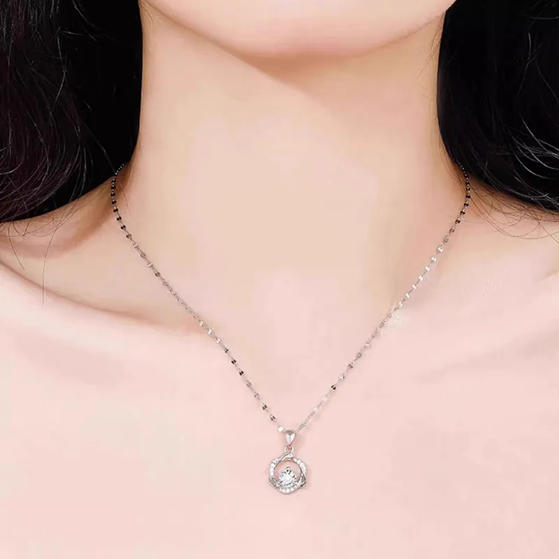 KEMLAIDA 999 Fine Silver Necklaces Women's-1