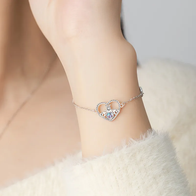KEMLAIDA 925 Sterling Silver Bracelets Women's-2