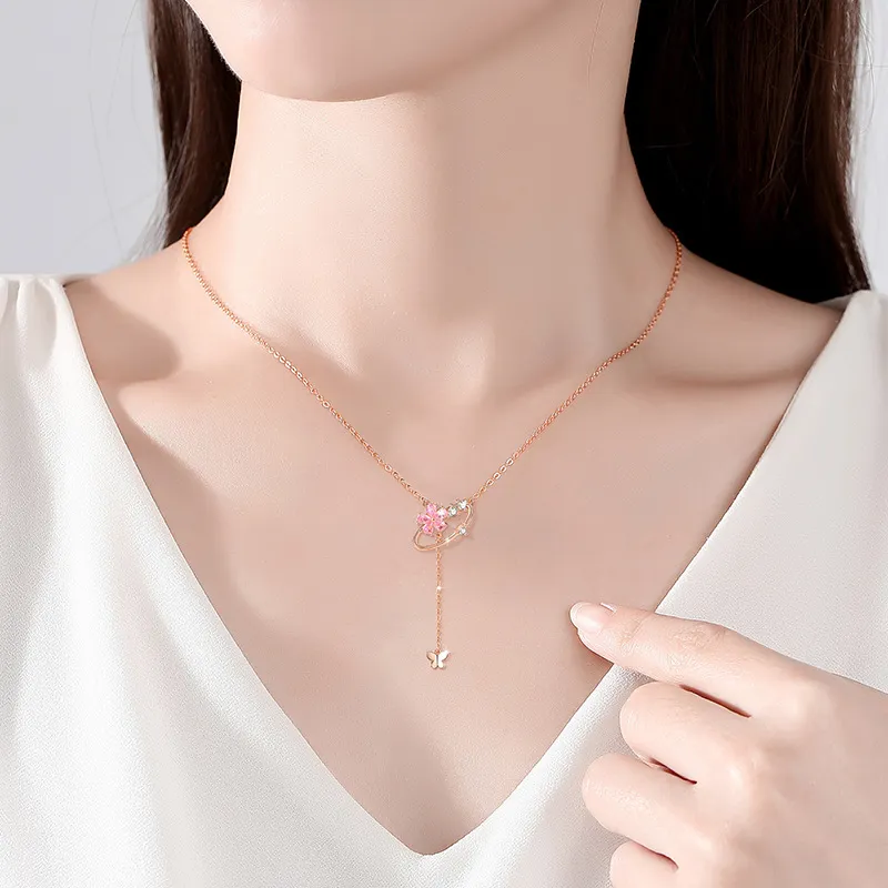 KEMLAIDA 925 Sterling Silver Necklaces Women's-2