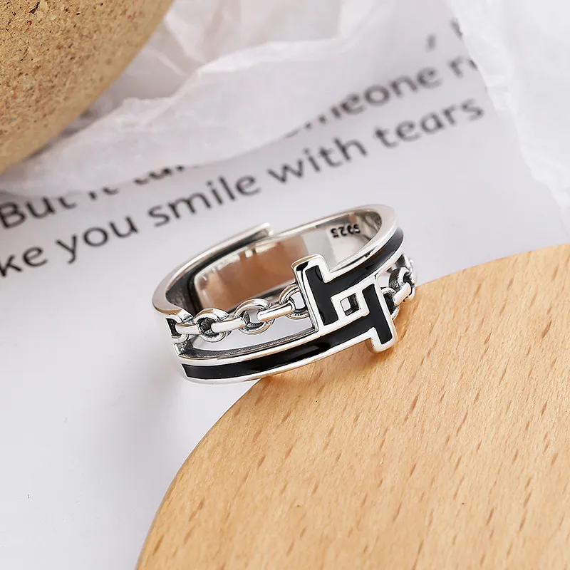 KEMLAIDA S925 Silver Rings Unisex-2