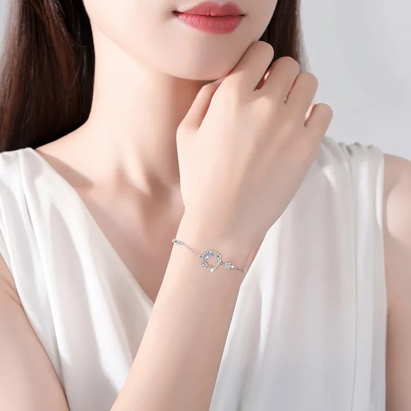 KEMLAIDA 925 Sterling Silver Bracelets Women's-3