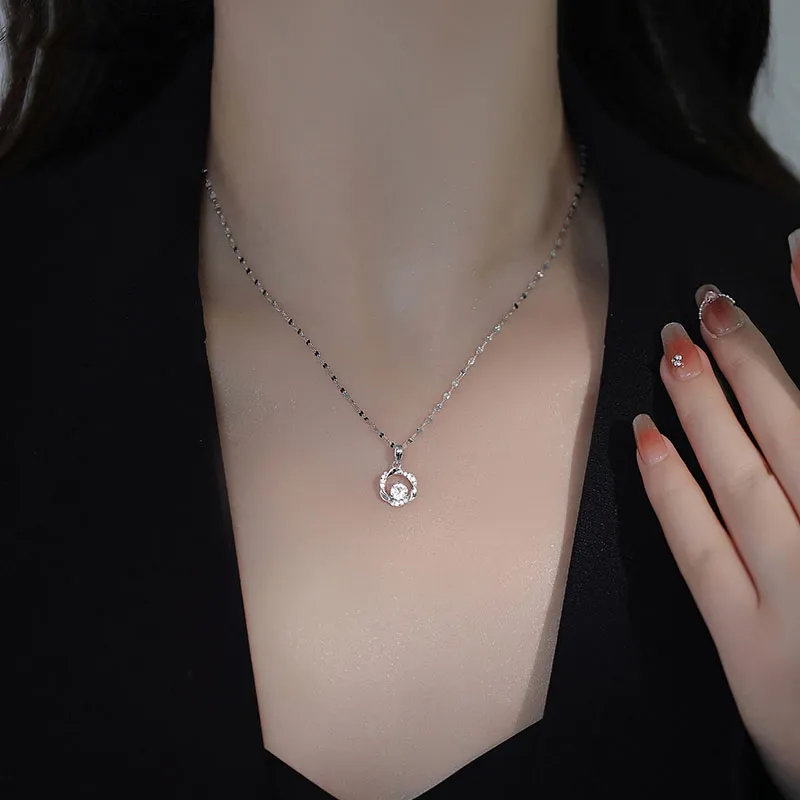 KEMLAIDA 999 Fine Silver Necklaces Women's-3