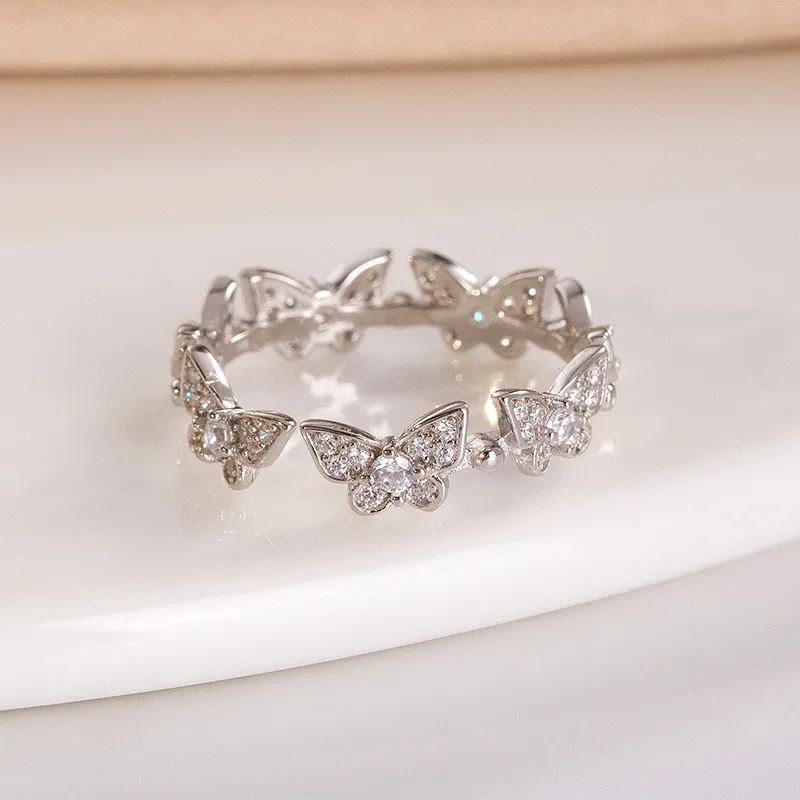 KEMLAIDA S925 Silver Rings Women's-7