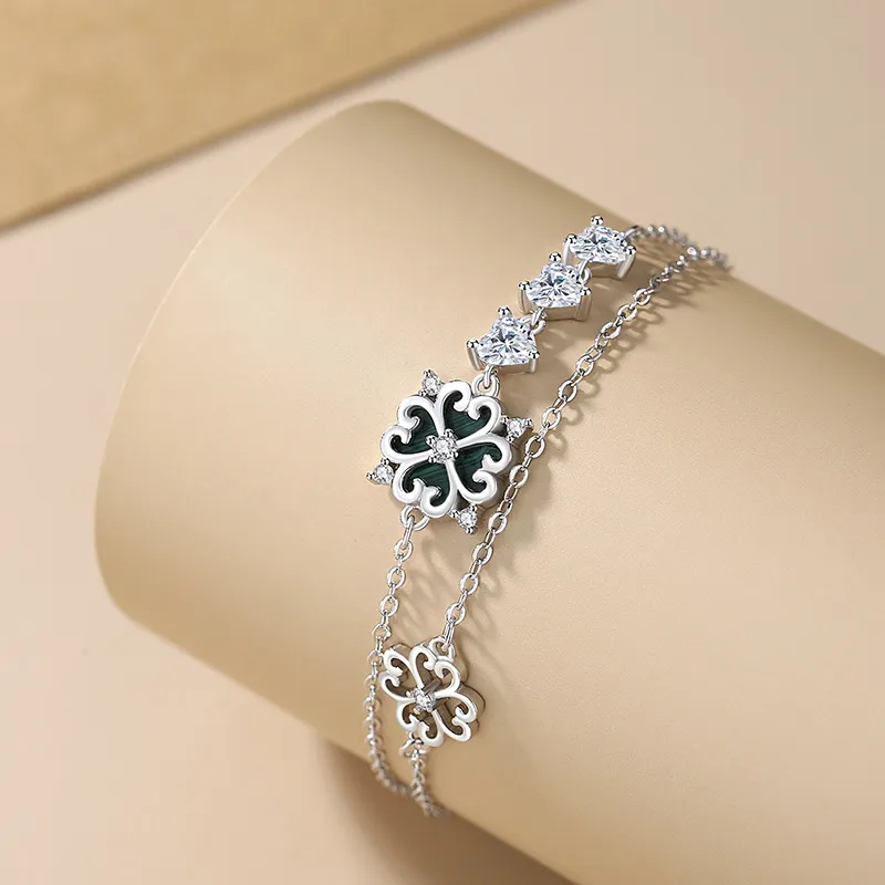 KEMLAIDA 925 Sterling Silver Bracelets Women's-4