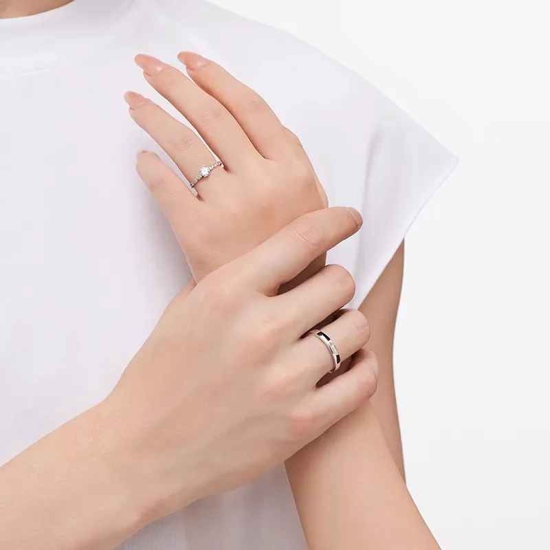 KEMLAIDA 925 Sterling Silver Rings Unisex-2