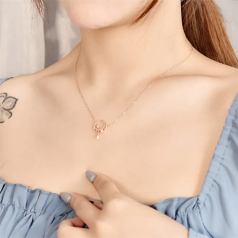 KEMLAIDA 925 Sterling Silver Necklaces Women's-2