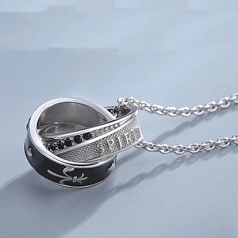 KEMLAIDA S925 Silver Necklaces Men's Silver-2