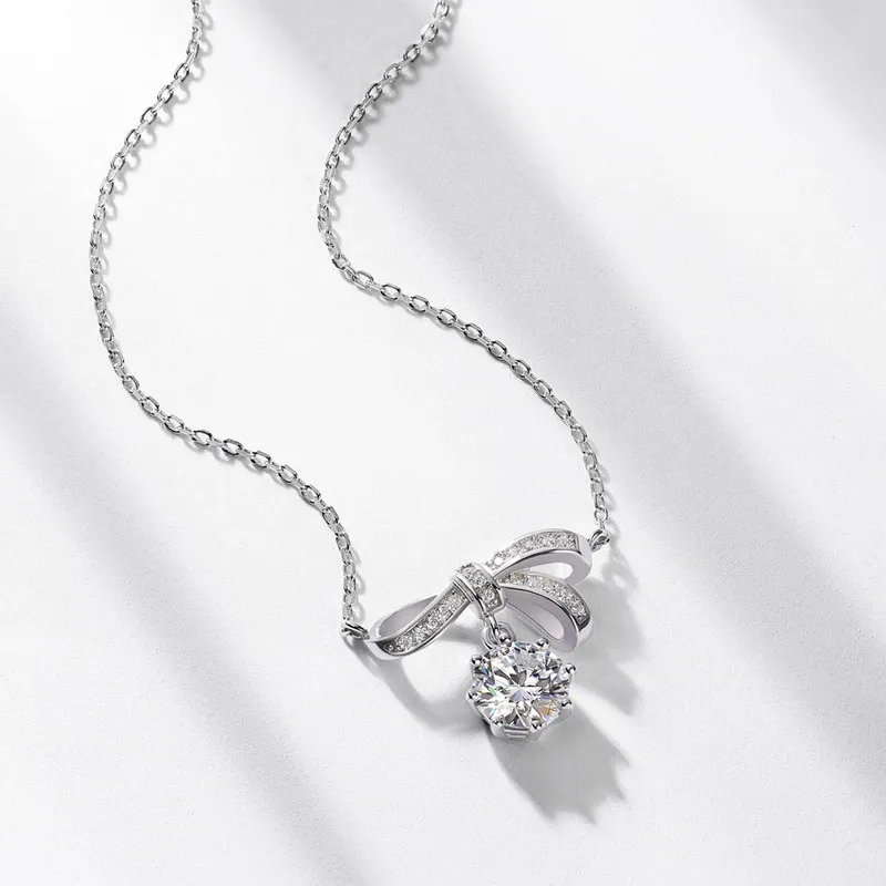 KEMLAIDA S925 Silver Necklaces Women's White Gold-1