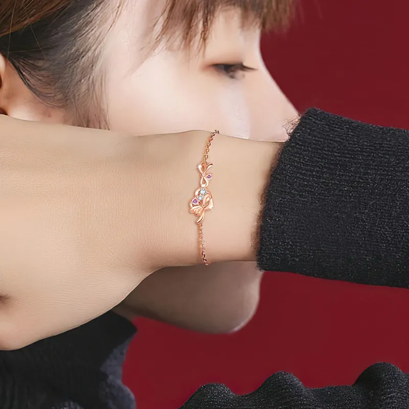 KEMLAIDA 925 Sterling Silver Bracelets Women's-2