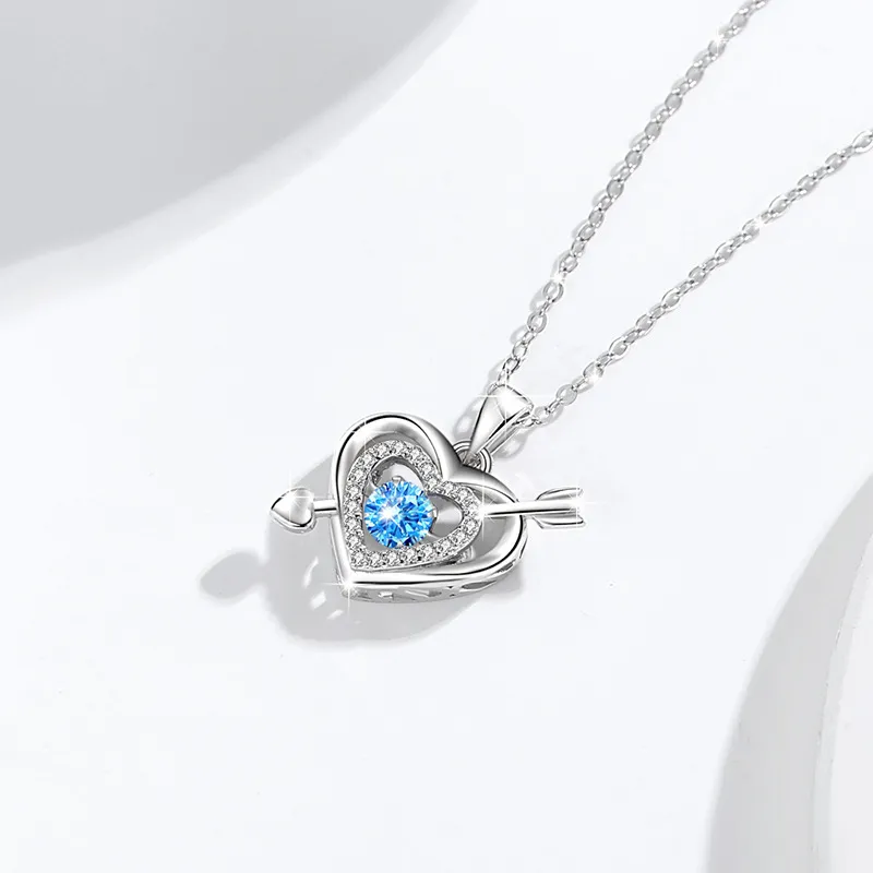KEMLAIDA 999 Fine Silver Zircon Necklaces Women's-4