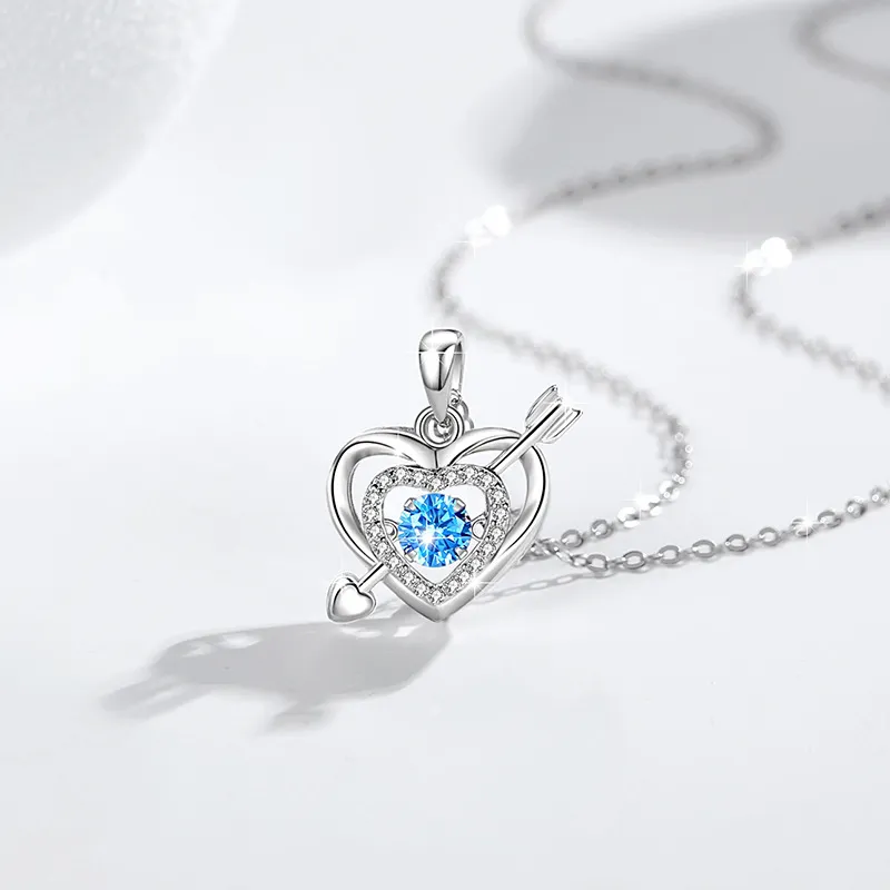 KEMLAIDA 999 Fine Silver Zircon Necklaces Women's-3