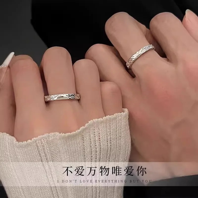 KEMLAIDA 999 Fine Silver Rings Unisex-1