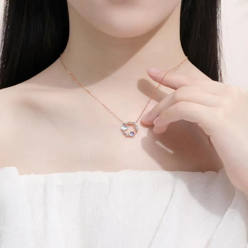 KEMLAIDA S925 Silver Women's Necklace Women's-3
