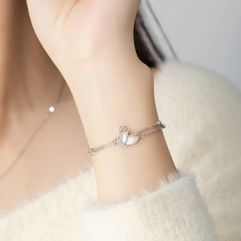 KEMLAIDA 925 Sterling Silver Women's Bracelet Women's-2