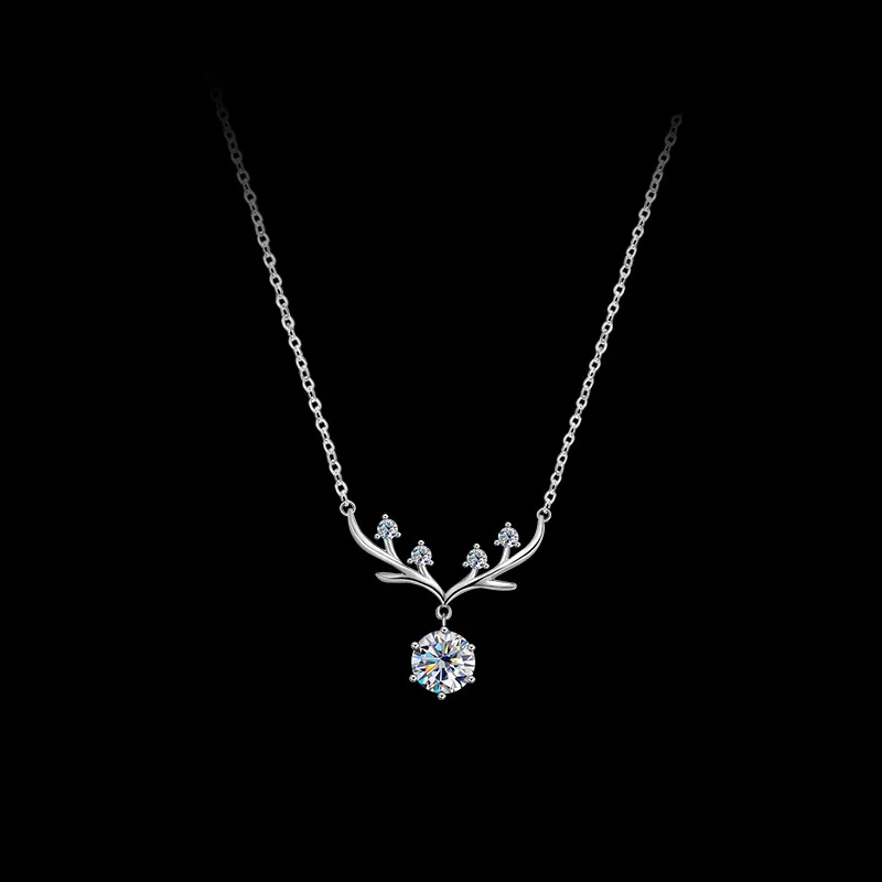 KEMLAIDA S925 Silver Necklaces Women's Silver White/Rose Gold-4