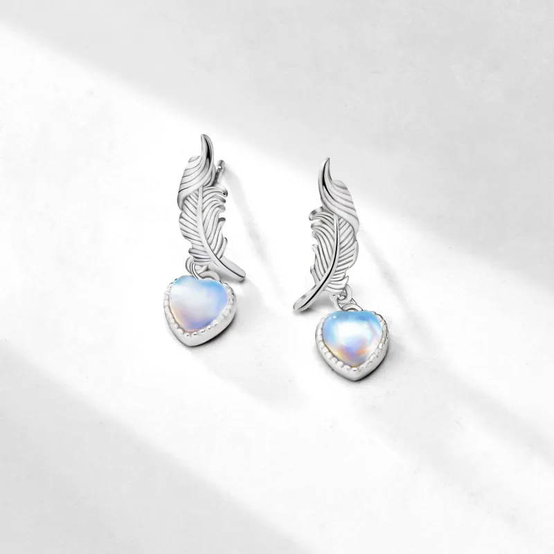 KEMLAIDA 925 Sterling Silver Stud Earrings Women's-4