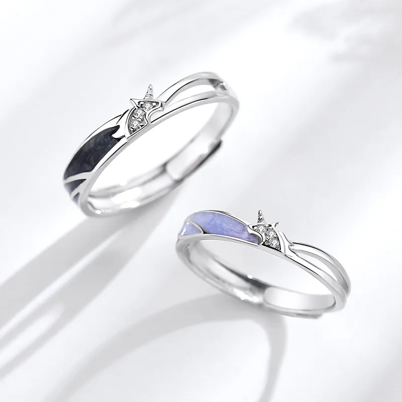 KEMLAIDA 925 Sterling Silver Rings Unisex-2