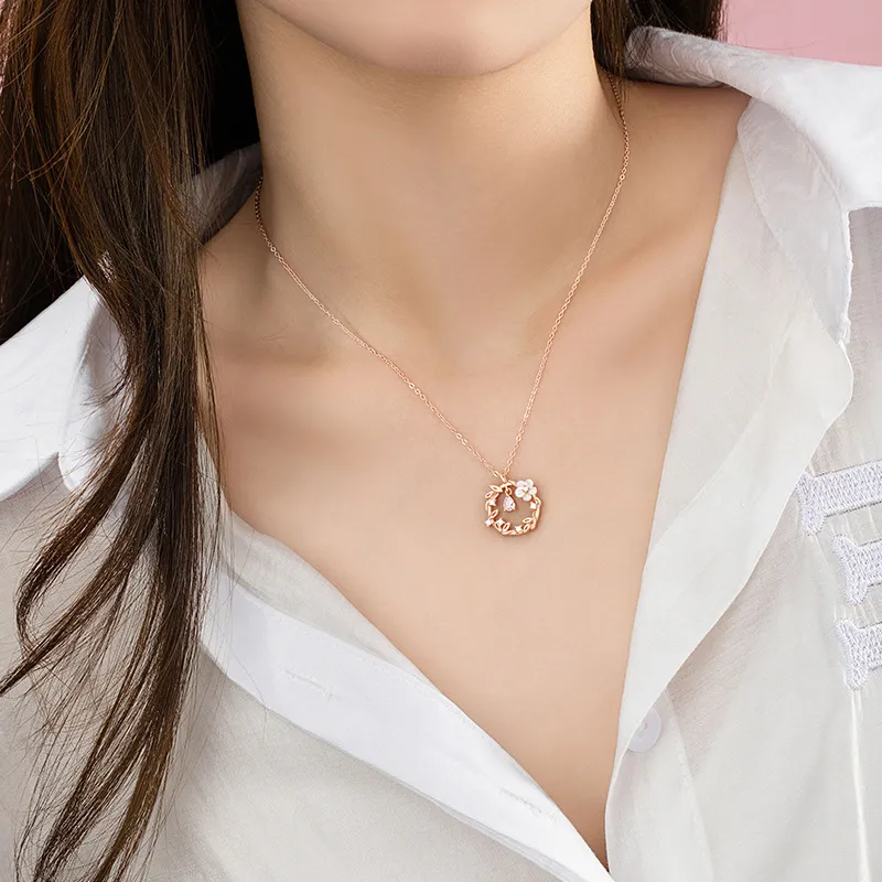 KEMLAIDA 925 Sterling Silver Necklaces Women's-2