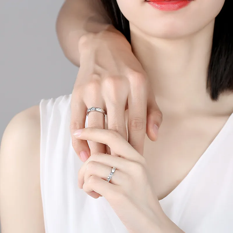 KEMLAIDA 925 Sterling Silver Rings Unisex-3