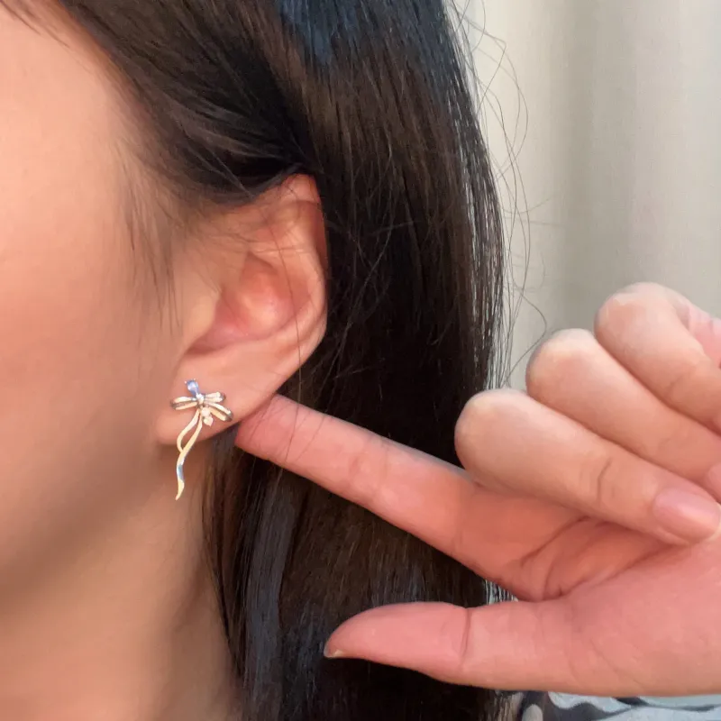 KEMLAIDA 925 Sterling Silver Stud Earrings Women's-1
