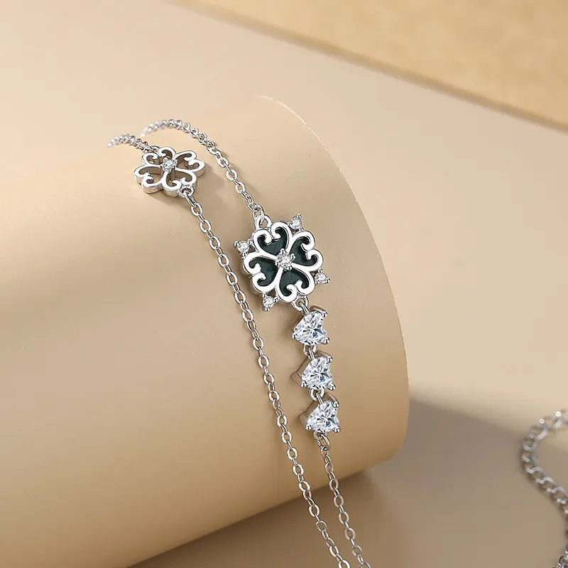 KEMLAIDA 925 Sterling Silver Bracelets Women's-3