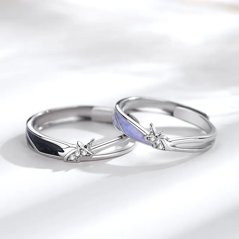 KEMLAIDA 925 Sterling Silver Rings Unisex-3