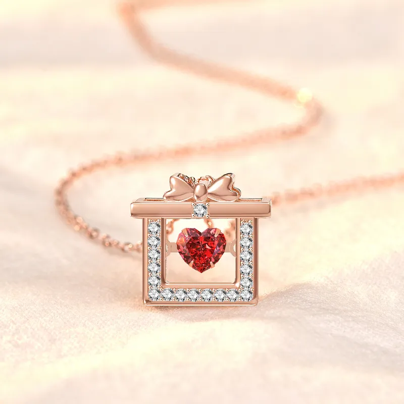 KEMLAIDA S 925 Sterling Silver Zircon Necklaces Women's-4