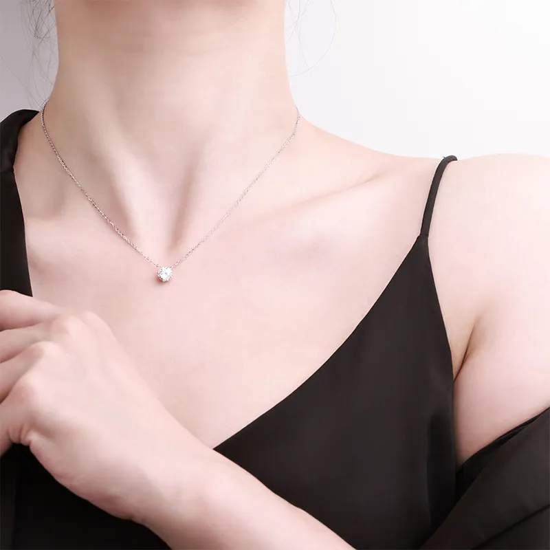 KEMLAIDA Moissanite Necklaces Women's-4
