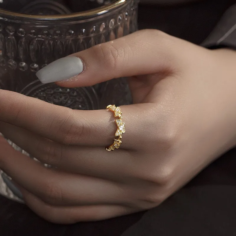 KEMLAIDA S925 Silver Rings Women's-4