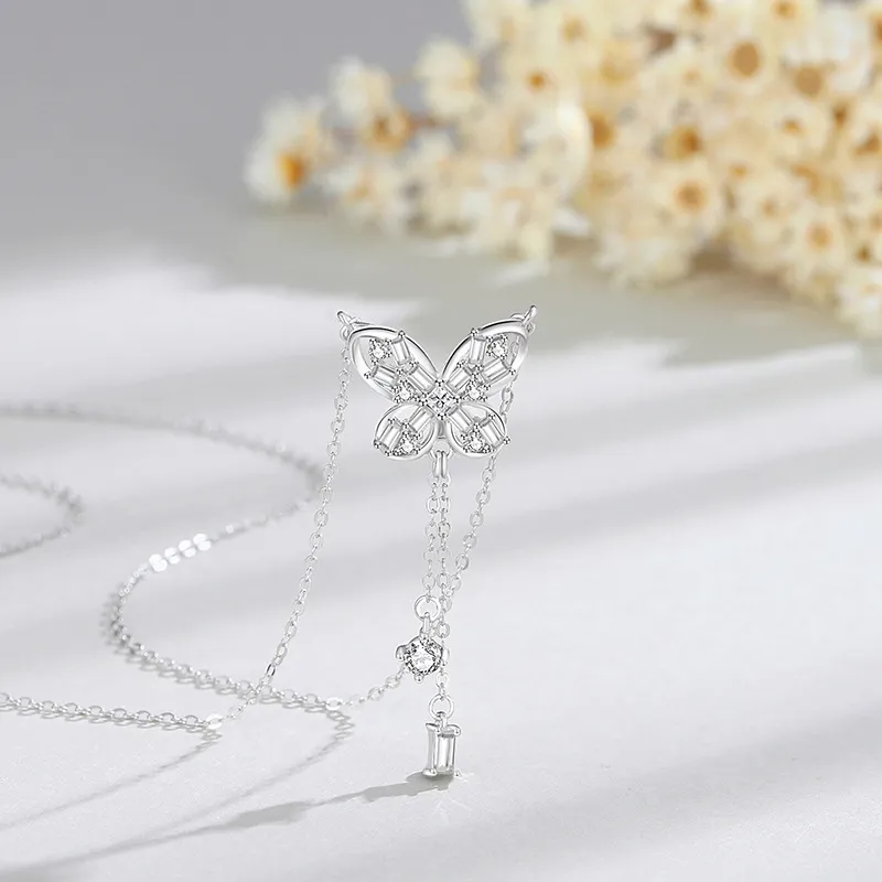 KEMLAIDA S925 Silver Necklaces Women's-4