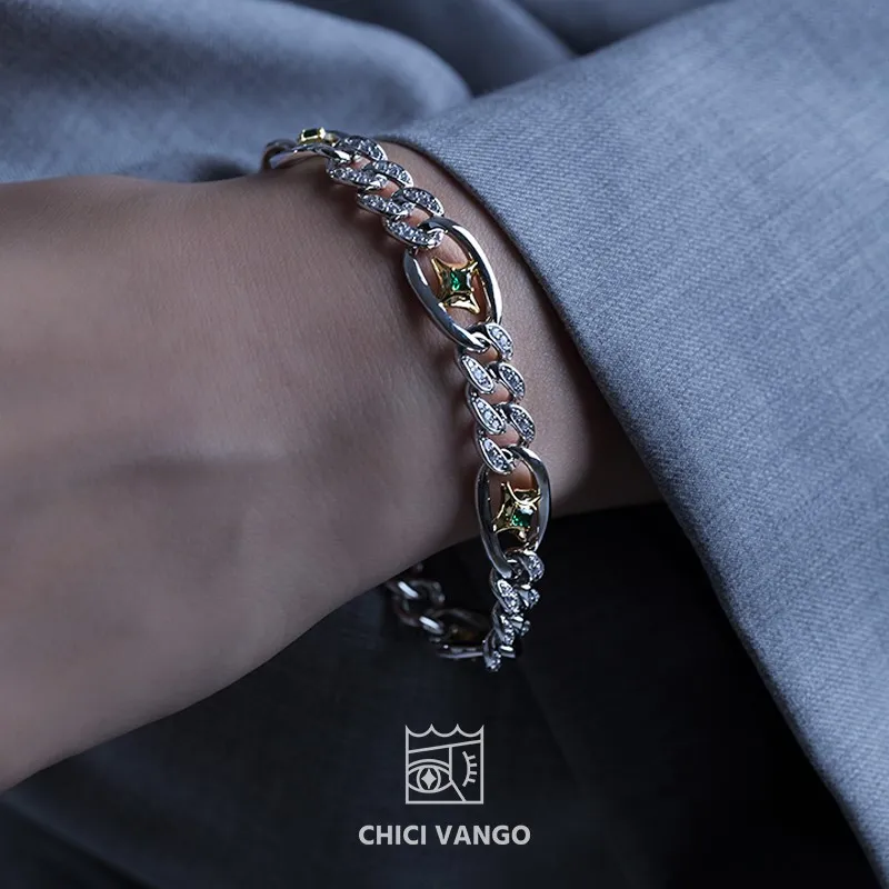 CHICI VANGO Copper Zircon Bracelets Unisex-4