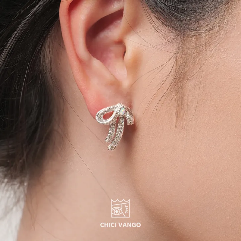 CHICI VANGO 925 Sterling Silver Stud Earrings Women's-3
