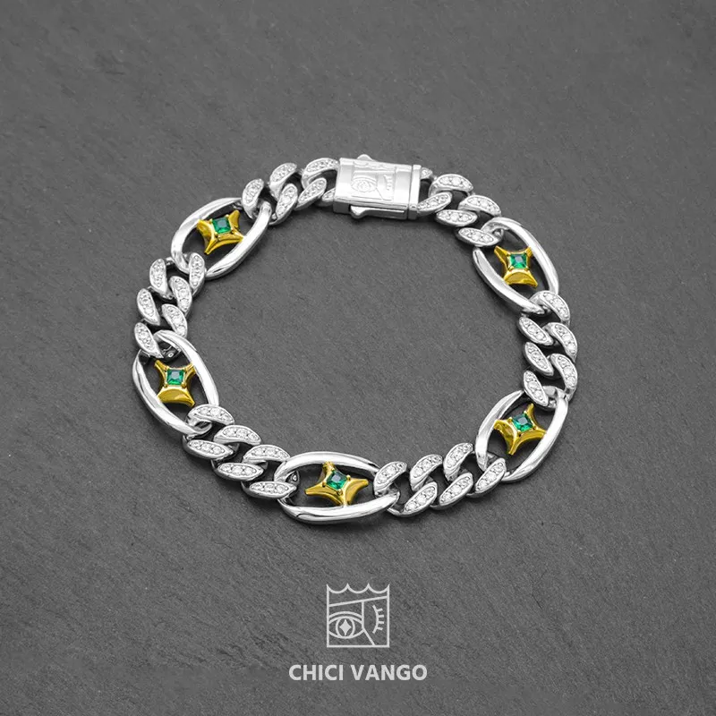 CHICI VANGO Copper Zircon Bracelets Unisex-3