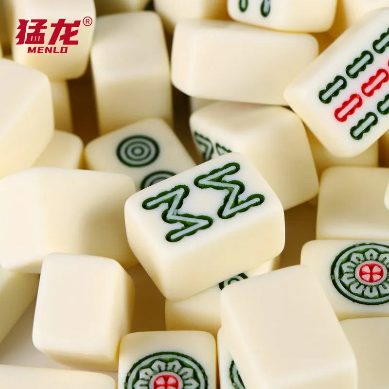 MENGLONG Mini Mahjong Hand Crafted Mini Trumpets Board Games-5