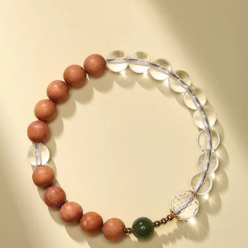 XUANJINGLONGHUSHAN Laoshan Sandalwood Bracelets Unisex-1
