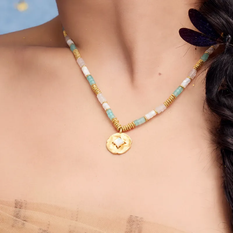 BAODEYI White Shell Necklaces Unisex-3