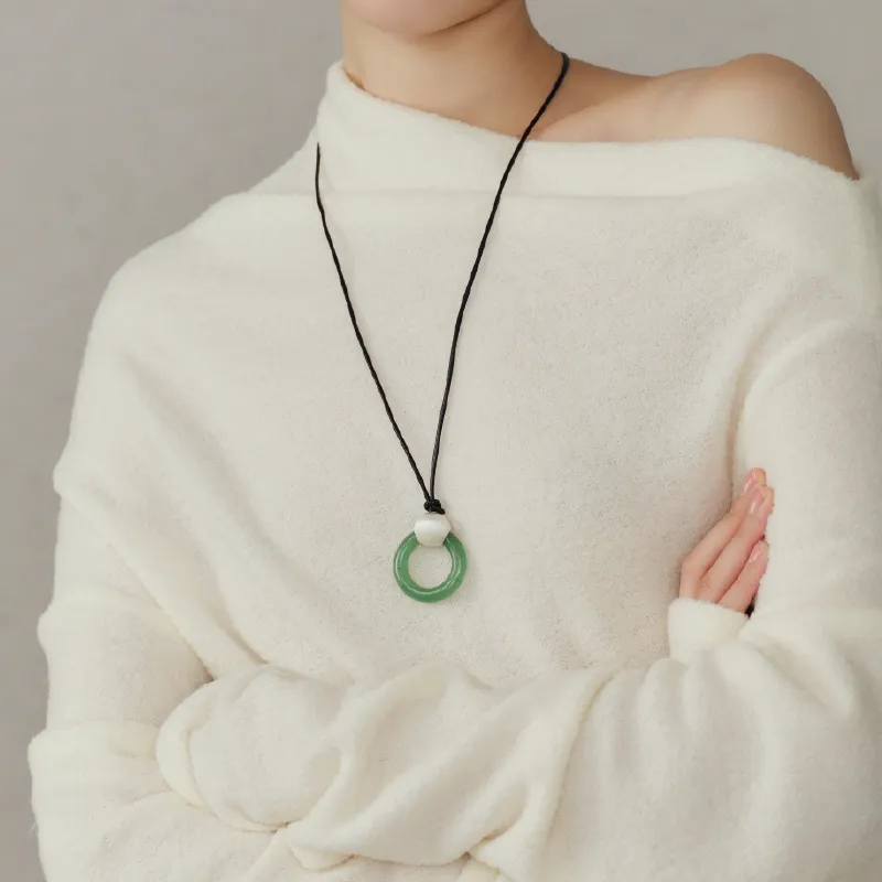 BAODEYI Aventurine Necklaces Unisex-2