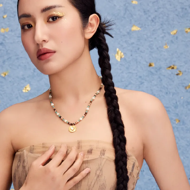 BAODEYI 18K Gold Plated Copper Necklaces Unisex-4