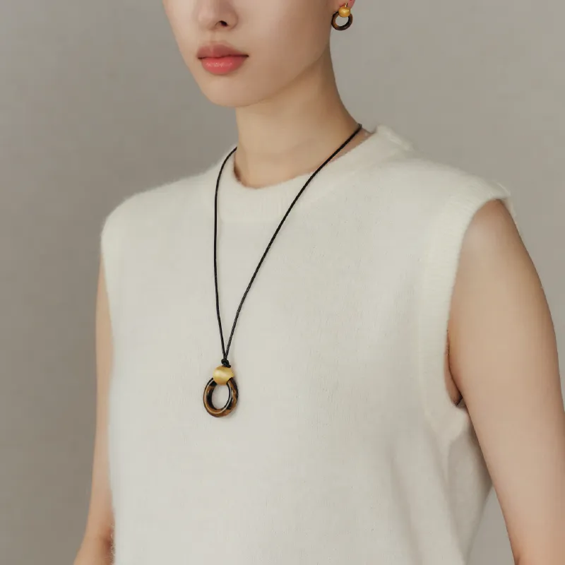 BAODEYI Tiger's Eye Stone Necklaces Unisex-4