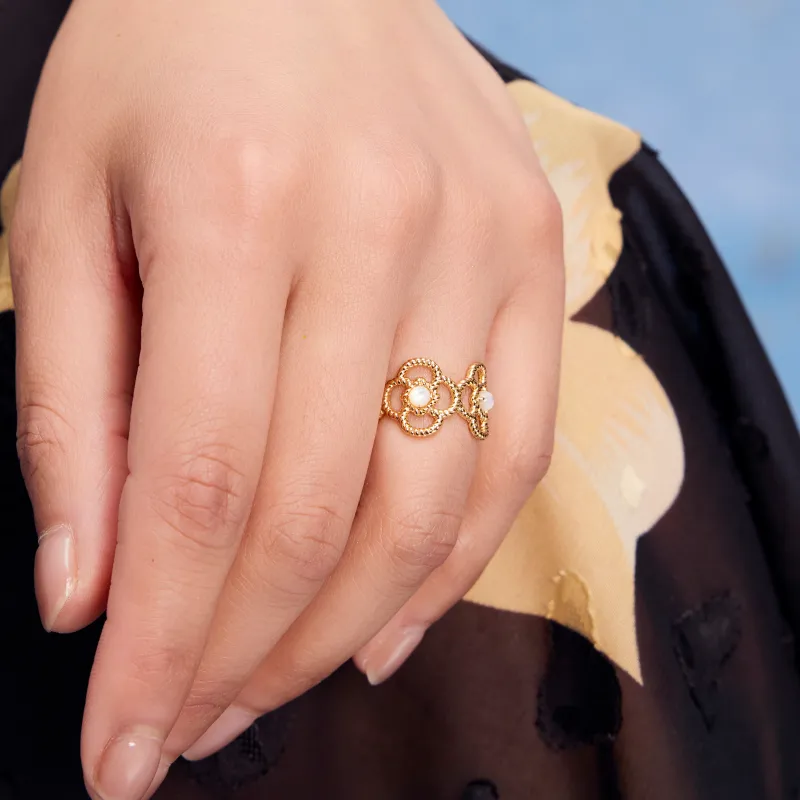 BAODEYI 18K Gold Plated Copper Rings Unisex-2