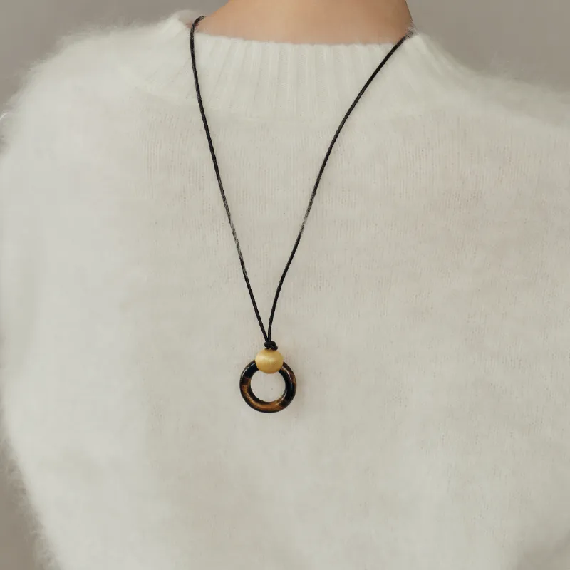BAODEYI Tiger's Eye Stone Necklaces Unisex-3