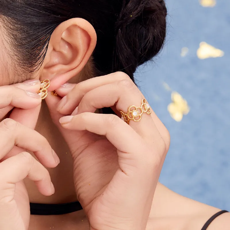 BAODEYI 18K Gold Plated Copper Rings Unisex-4