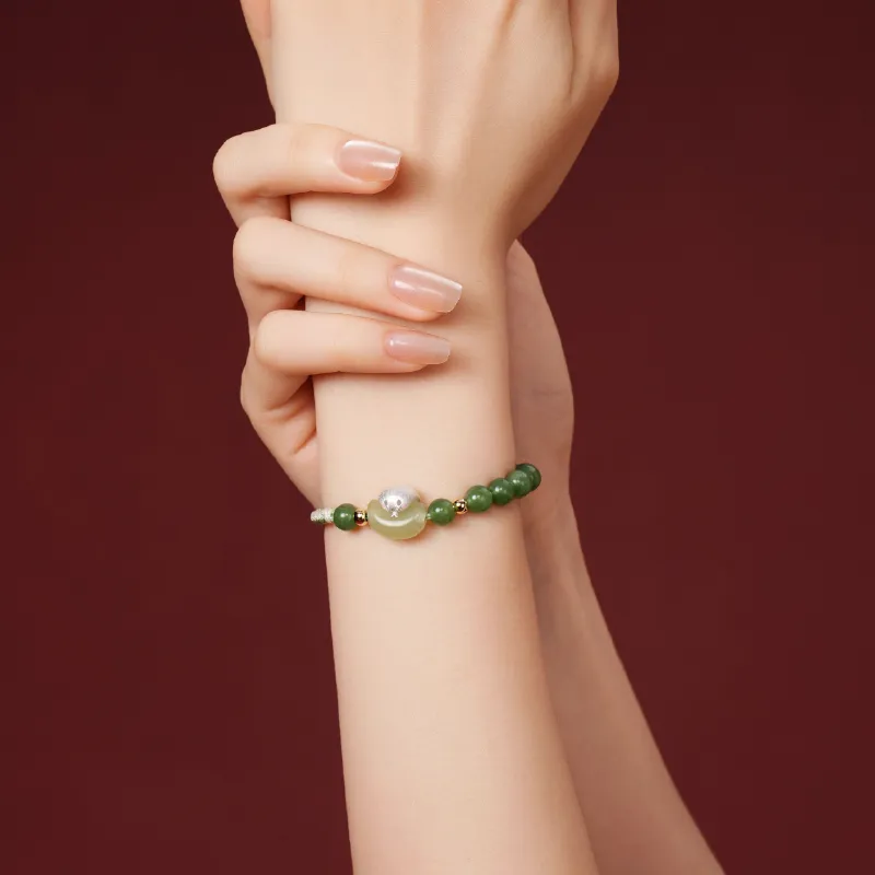 BAODEYI Serpentine Jade Bracelets Unisex-3