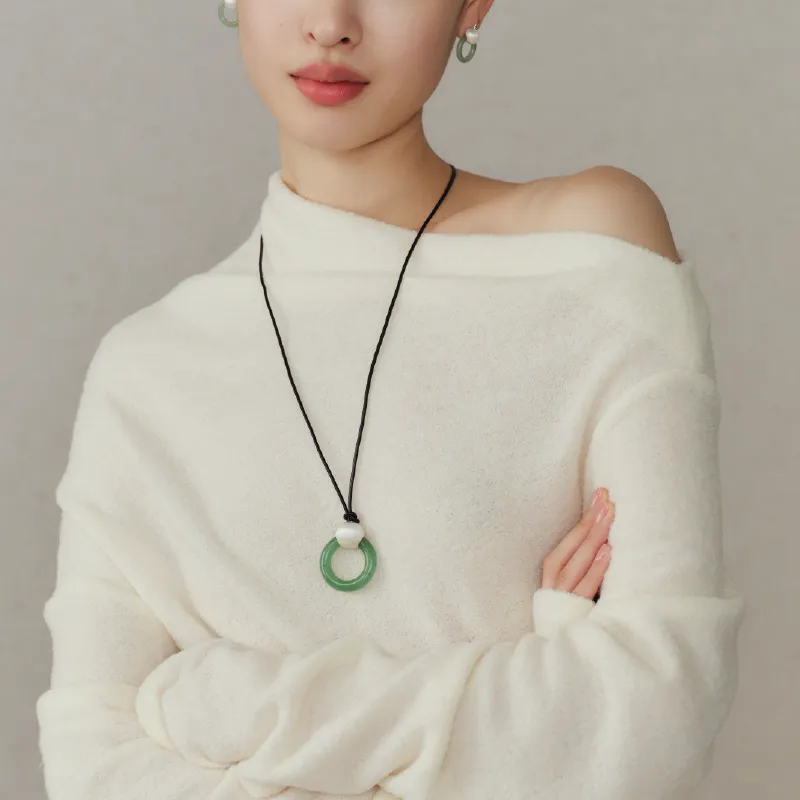 BAODEYI Aventurine Necklaces Unisex-4